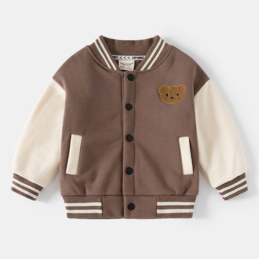 XUANMU Toddler Infant Baby Boys Girls Clothes Cute Fleece Winter Warm Baby Jacket Casual Baseball Uniform Outerwear Kids Coat XB114_voghion.com