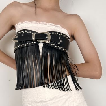 Belt Sexy Hip Hop Biker Style Nightclub Tassel Bar Dance Belt_voghion.com