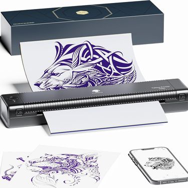 TP81 A4 Wireless Thermal Printer Tattoo Template Printer(Black)_voghion.com