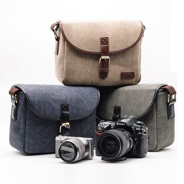 Functional Bags Campus Style Casual Mirrorless SLR Camera Bag Messenger Bag One Camera 1 Lens 2 Lens Camera Bag SLR Bag Backpack_voghion.com