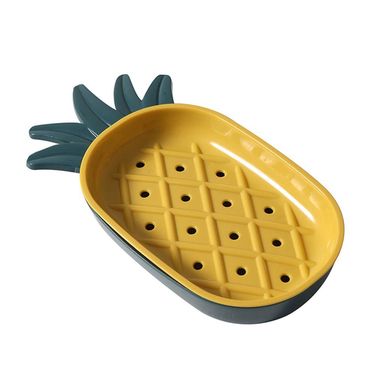 2Pcs Pineapple Shape Soap Box Cute Soap Box Rack Draining Dish Sponge Holder Kitchen Organizer Box_voghion.com