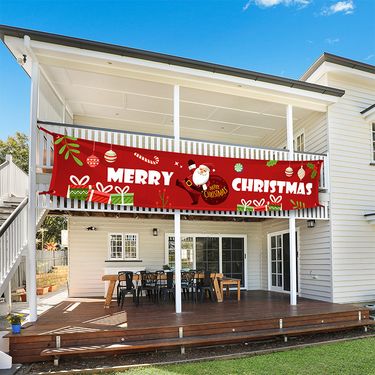 Home & Garden Haube Christmas Decorations Letter Banner Decoration Holiday Party Atmosphere Decoration Flag Birthday Flag Hanging Ornaments_voghion.com