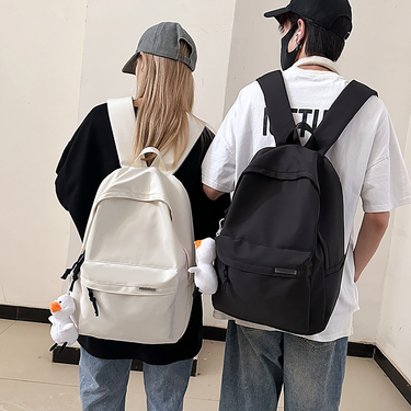 Men's Simple Travel Backpack, Nylon Material, Computer Bag, , Junior High School Students And College Students_voghion.com