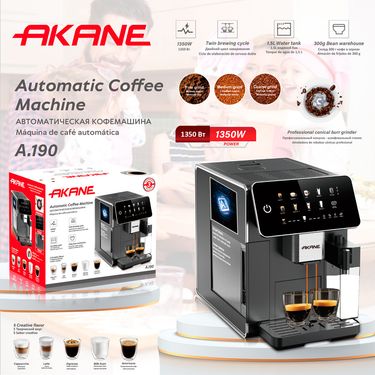 Automatic Espresso Coffee Machine With Steam Function - 10-Cup Capacity, Stainless Steel Body, One-Touch Operation_voghion.com