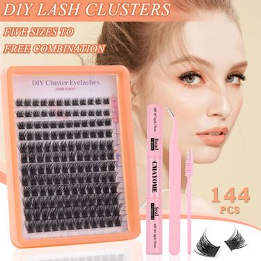 Makeup Diy Single Cluster Of False Eyelashes Natural Thick Mixed Segmented 8 16mm Eyelashes_voghion.com