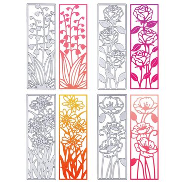 4 Background flower frame metal carbon steel knife die DIY cutting knife die cross-border supply August new 2022_voghion.com