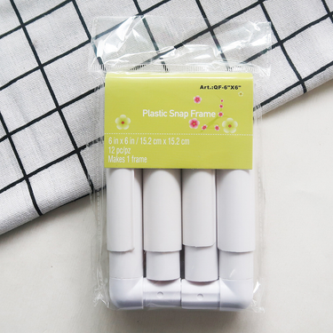 1Pcs 6Inch Embroidery Frame White Clip-On Embroidery Bandage Cross Thread Square Diy Embroidery Square_voghion.com