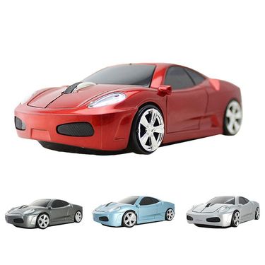 Xinweiqing 2.4GHz 1600 DPI USB 2.0 Men Sport Car Shape Wireless Optical Gaming Mouse Gift_voghion.com
