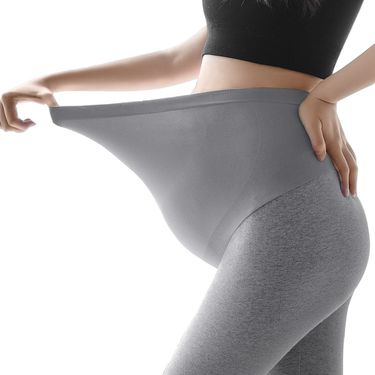 Pregnant women's tight spring and autumn light cotton pants, maternity clothing_voghion.com