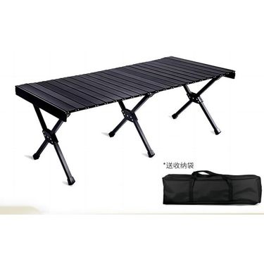 Outdoor Folding Portable Aluminum Alloy Egg Roll Lightweight Picnic Table BBQ Camping Equipment Supplies_voghion.com