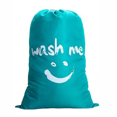 Nylon Laundry Bag Travel Bags Storage Organizer Pouch Hamper Wash Machine Washable Dirty Clothes Drawstring Bag Large Capacity_voghion.com