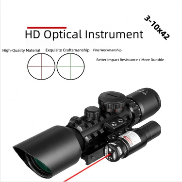 High-Quality Night Vision Cross Telescope Laser Integrated Sight HD~Magnification Toy Slingshot Model_voghion.com