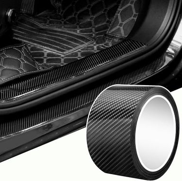 Protector Sticker Car Door Edge Front And Rear Bumper / Carbon Fiber Threshold Protection Strip_voghion.com
