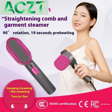 ACZT Portable Steam Brush Iron - Hanging Household Clothes Steamer For Dormitory Use_voghion.com