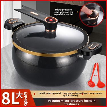 New Style Enamel Ceramic Micro Pressure Soup Household Multifunctional Large Capacity Stewing Cooking Boiling Pot_voghion.com