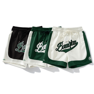 Men's Clothing Loose Running Mesh Quick Drying Sports Shorts Contrast Color Basketball Shorts_voghion.com