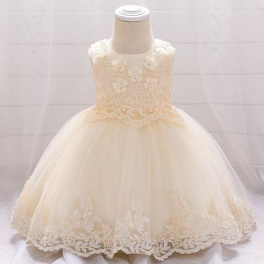 Kids' Clothing Baby Christening Dress Baby Princess Dress Flower Girl Wedding Dress_voghion.com