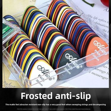 Electric Anti-Slip Folk Professional Grade ABS Alice Celluloid Matte Acoustic Guitar Picks_voghion.com