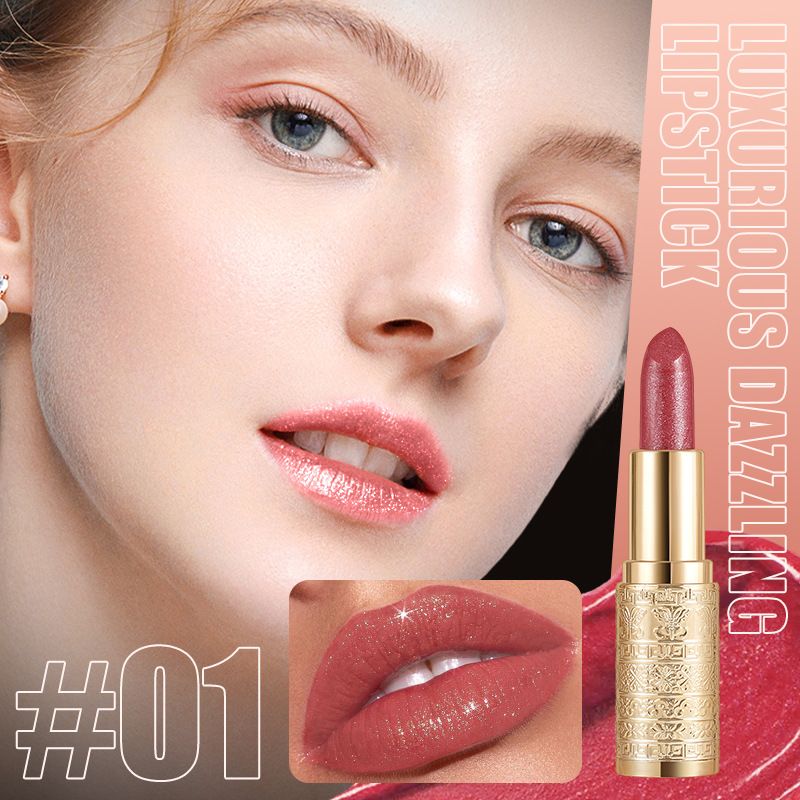 Color-changing Sparkling Waterproof Long-lasting Non-fading Compact Portable Matte Velvet Lipstick_voghion.com