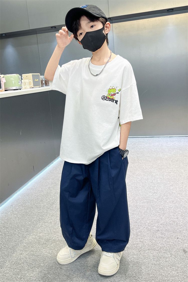 Kids’ Clothing Boys Summer Solid Color Anti Mosquito Pants New Style Medium And Large Children's Summer Children's Thin Trousers Boys Casual Pants_voghion.com
