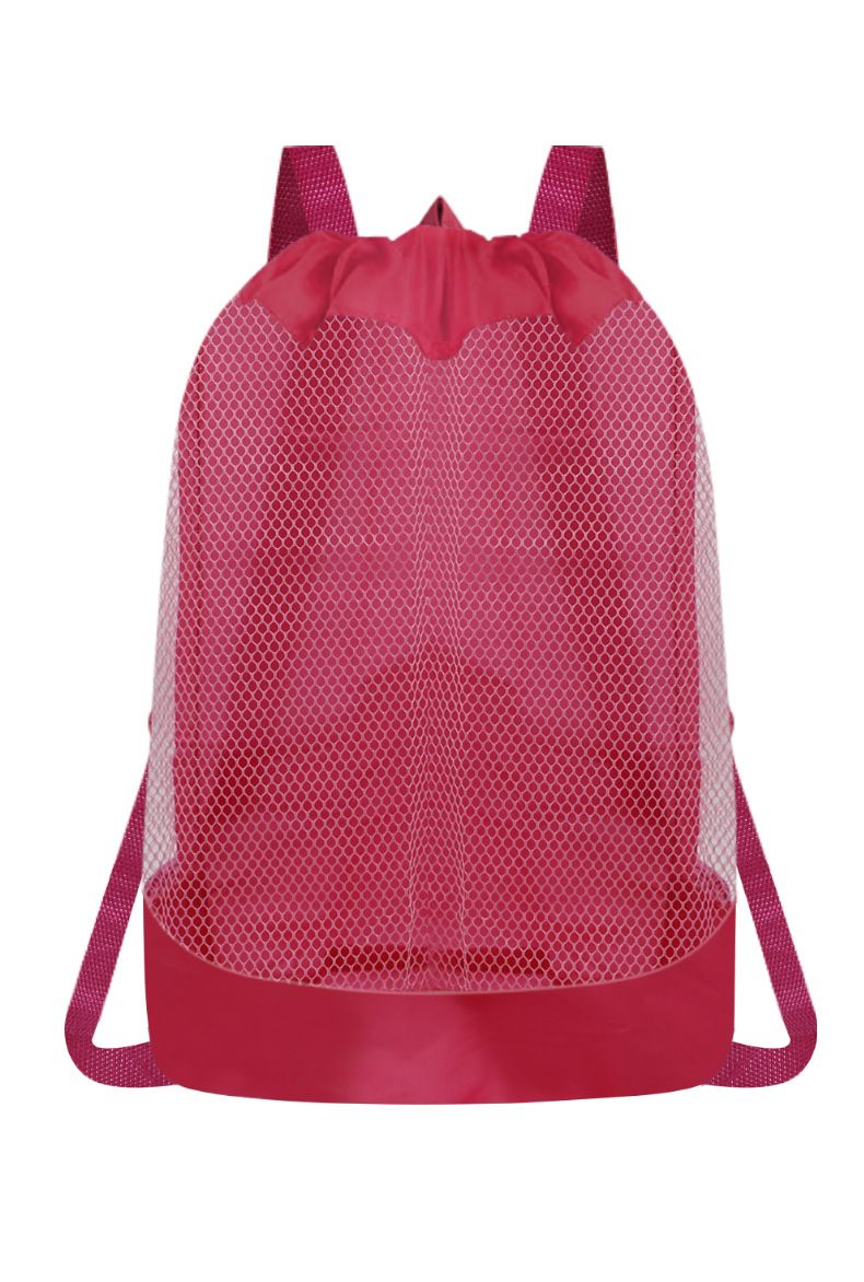 Pludmales soma Bērnu rotaļlietu uzglabāšanas tīkla soma Var pārnēsāt lielu tīkla maisiņu Bērnu rotaļu smilšu bagarēšanas lāpstu instrumentu uzglabāšanas soma_voghion.com