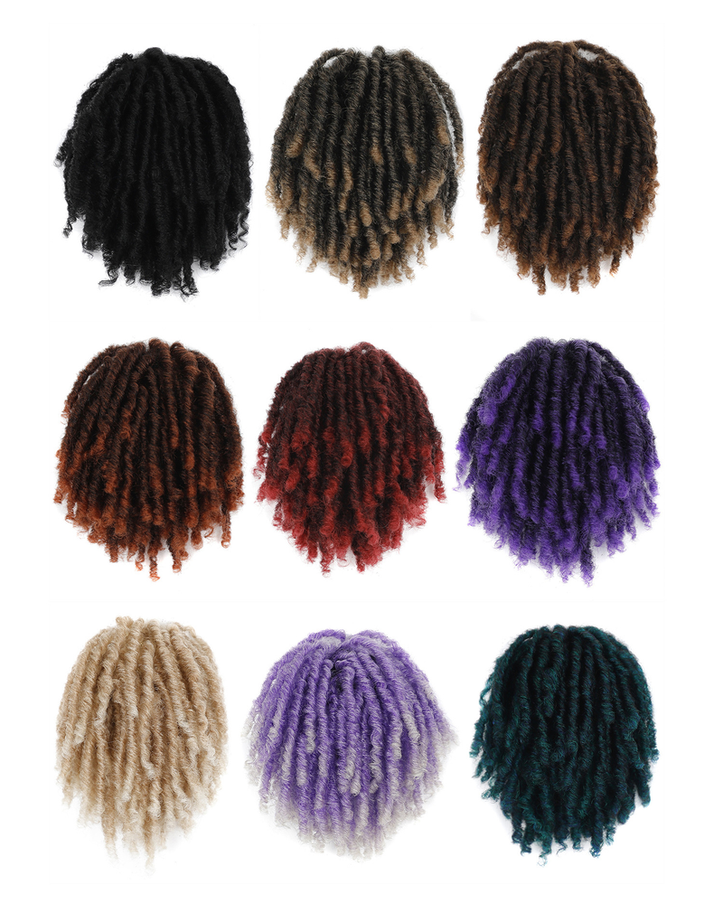 Wig hollow curly ponytail fluffy explosive short explosive ponytail high temperature silk African dreadlocks ponytail_voghion.com