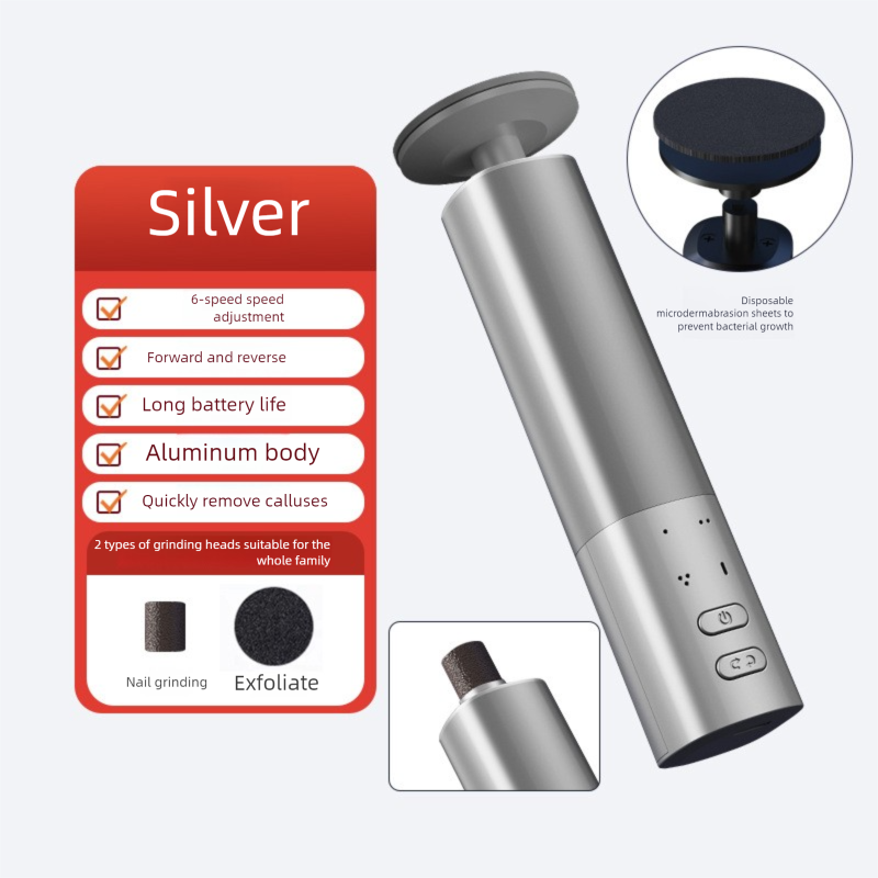 New Electric Pedicure Multifunctional Nail File Scrubber Callus Remover Foot Care Tool_voghion.com