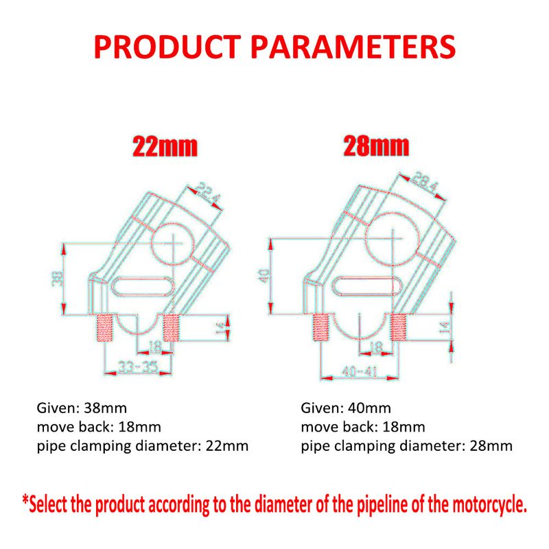 For CB1100EX CB1100RS Motorcycle Handlebar Riser Motocross Heightening Clamp Mount Pit CB1100 EX CB1100 RS Accessories_voghion.com