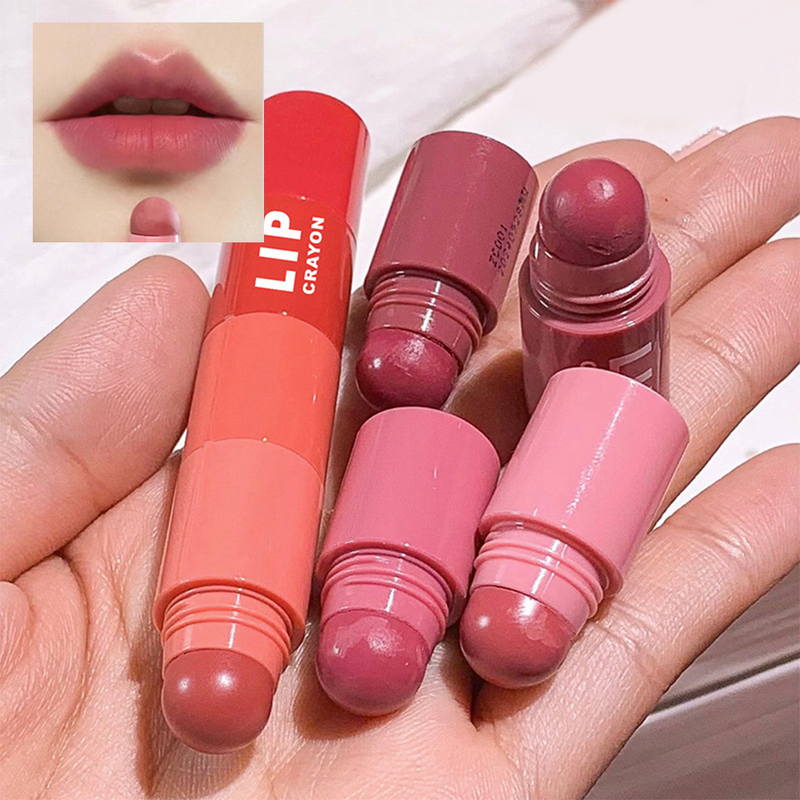 penna Rossetto opaco 4 colori in 1 rossetto rosa nudo opaco rossetto resistente all'acqua set di rossetti con penna conf_voghion.com