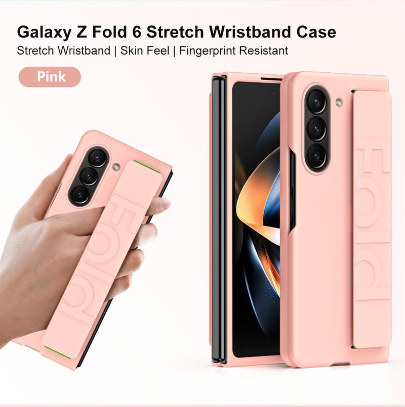 Csuklópántos telefontok Samsung Galaxy Z Fold 6 5 4 3 Fold6 Fold5 Fold4 Fold3 5G-hez, kemény héjú műanyag zsanérvédelemmel_voghion.com