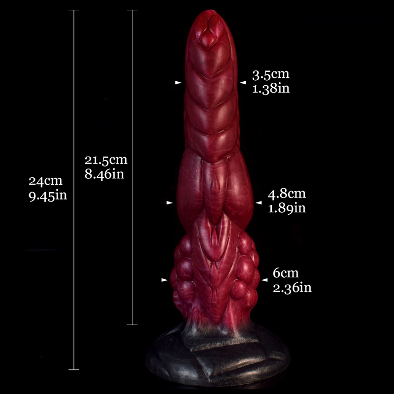 NNSX Tumour  Irregularity Realistic Dildo Stimulating Glossy Snow Beef Silicone With Suction Cup Anal Toys Gay_voghion.com