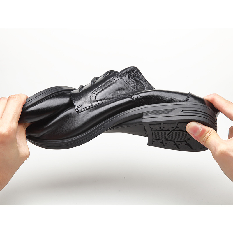 New First Layer Cowhide Genuine Leather Business Formal Comfortable Sole Soft Surface Fashion Versatile Trendy Men's_voghion.com