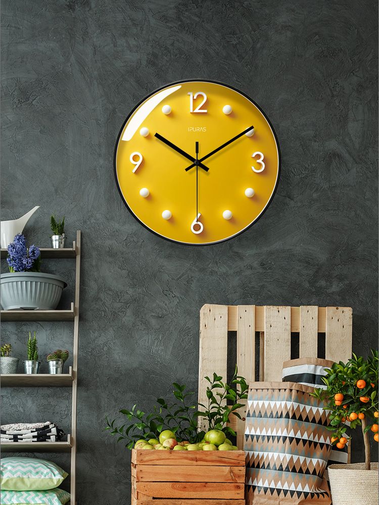 Yipula 7298 Orologio al quarzo silenzioso semplice e moderno, creativo, alla moda, nordico, per soggiorno, camera da letto, decorazione_voghion.com