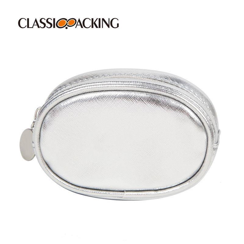 Mode Silber Kopfhörer Lagerung Exquisite Mini Tragbare Zipper Kleine Tasche PVC Lippenstift Schlüssel Geldbörse_voghion.com