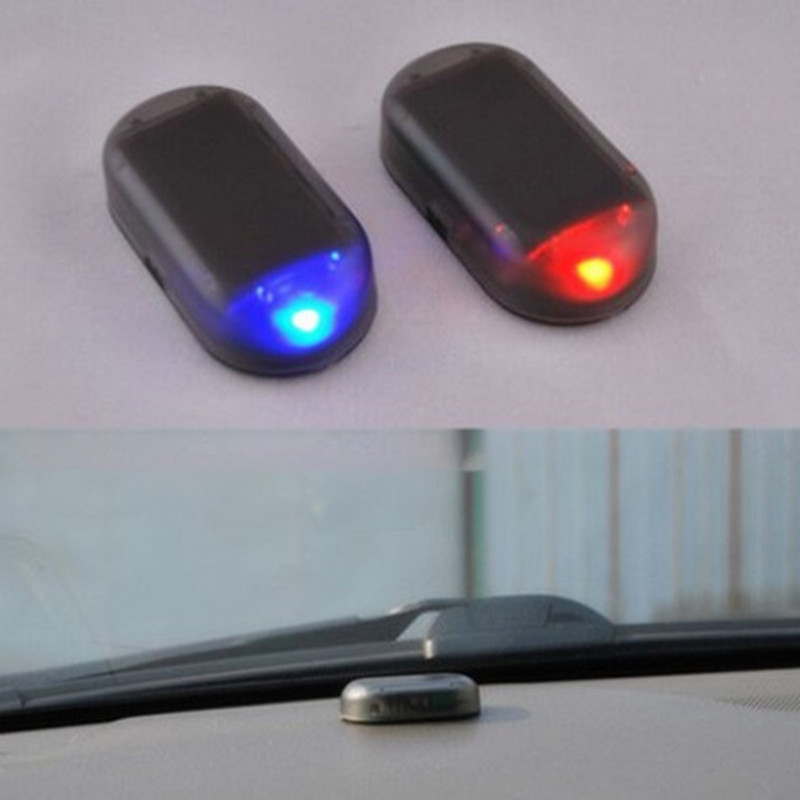 Yuanmheng Car Alarm Flashing Light LED Solar Power Anti-roubo Segurança Aviso Lâmpada_voghion.com