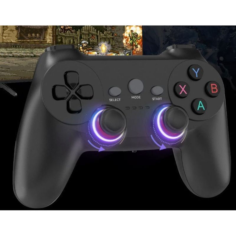 Manette sans fil double joueur compatible avec PC, Tesla, téléphone, Steam TV, console de jeu universelle_voghion.com
