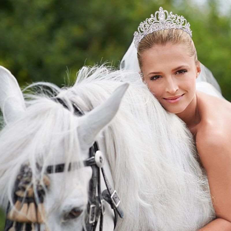 Coiffe de mariée anniversaire couronne de cristal de diamant_voghion.com
