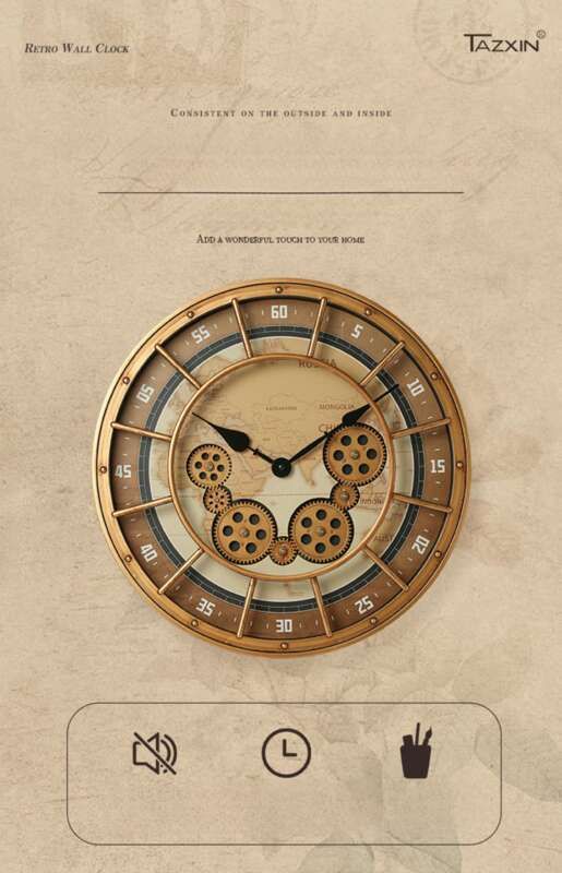 【1555 fős kollekció】 Celestial Star Gear fali bár klasszikus divat kreatív nappali étkező kvarc lámpa_voghion.com