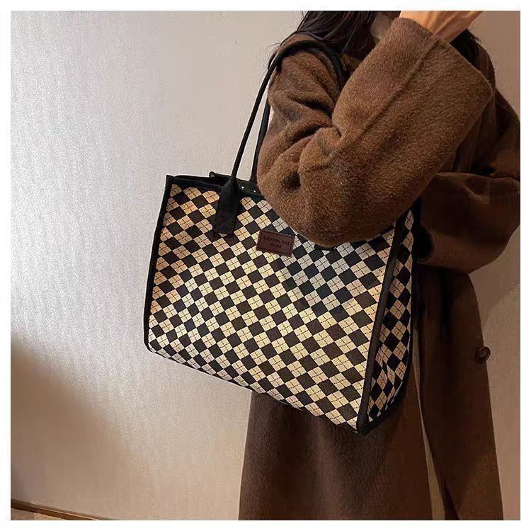 Women's Handbag, Tote Out, Large Capacity Shoulder Bag, Multi-functional Student Tote Bag For Classes Tote Bag_voghion.com