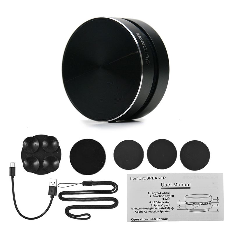 Φορητό και συμπαγές μίνι ηχείο duraMOBI Bone Conduction Stereo Wireless Speaker με λειτουργία μαγνητικής προσρόφησης_voghion.com