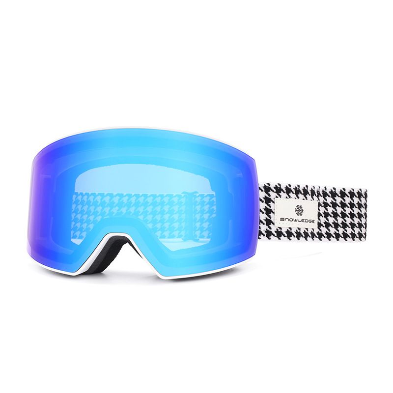 Indoor Outdoor Skiing And Cycling Sports Breathable Sponge Anti-Fog Snap-On Ski Goggles_voghion.com
