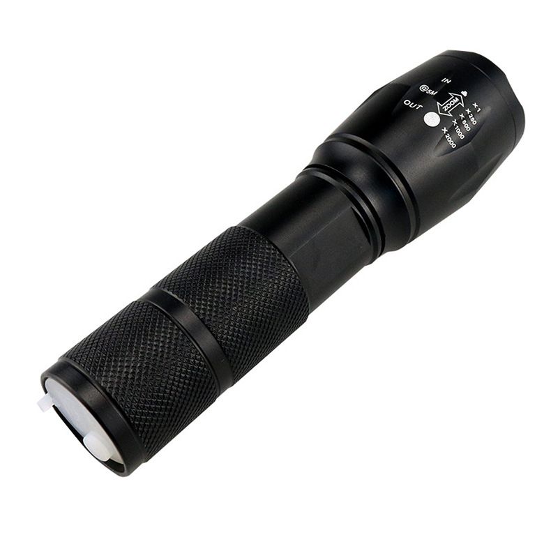 Zoom Strong Light Flashlight Aluminum Alloy USB Charging Built In 18650 Lithium Battery Power Bank Function Flashlight Strong Light_voghion.com