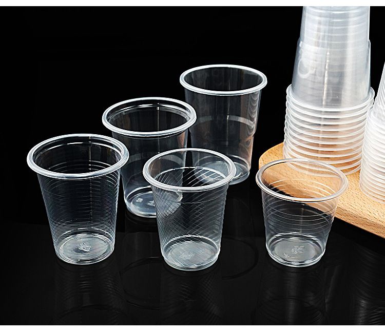 Vasos de plástico PP para aviación, desechables, transparentes y resistentes a altas temperaturas, para preparar té, comer y usar en el hogar (caja)_voghion.com