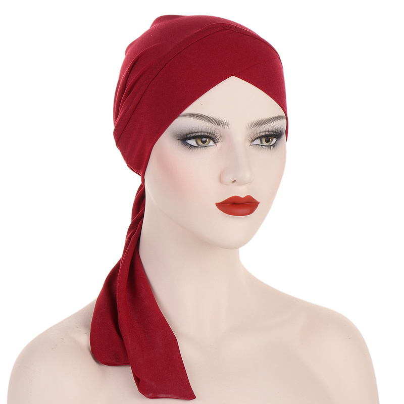 Cappelli da donna cappello a coda lunga foulard casual e versatile cappello da chemioterapia da donna comodo e leggero_voghion.com