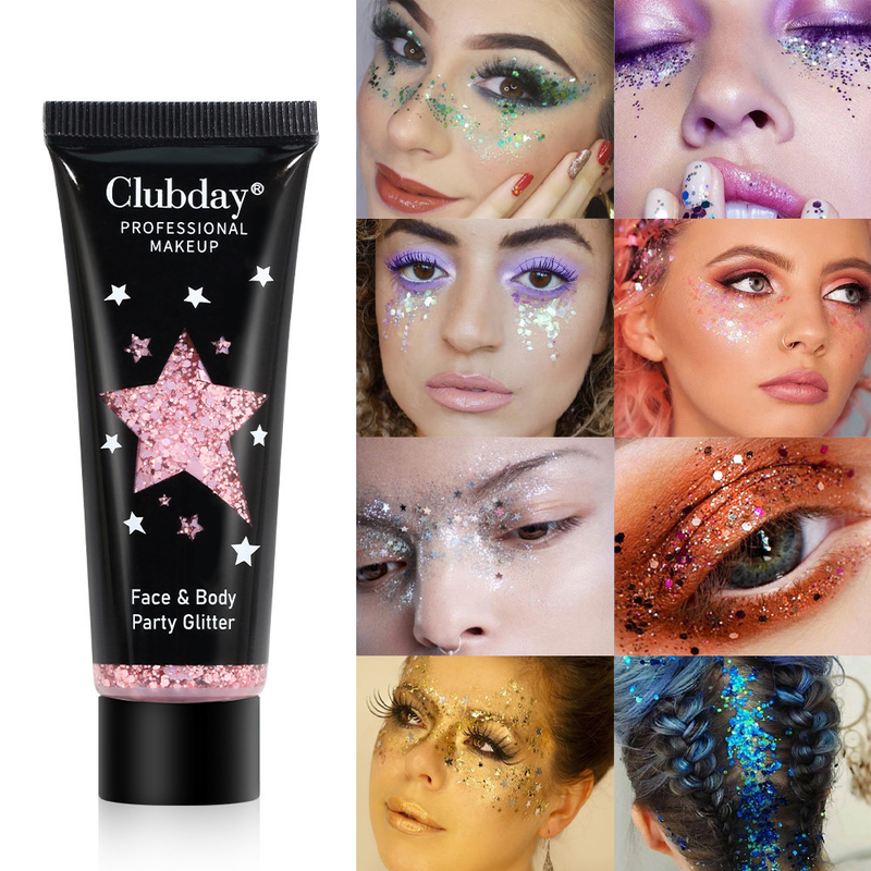 Beauty gel liquid sequin body Christmas makeup chameleon hose eye shadow_voghion.com