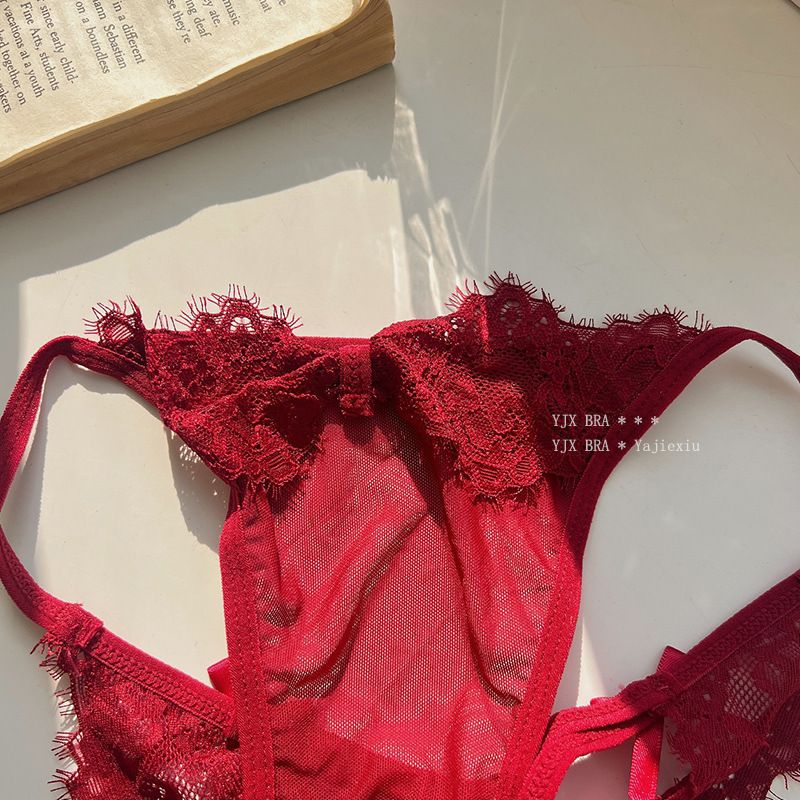 LuvBox French Romantic ~ Mutandine triangolari sottili traspiranti in stile puro desiderio, sexy ed estivo, in pizzo, per donna_voghion.com