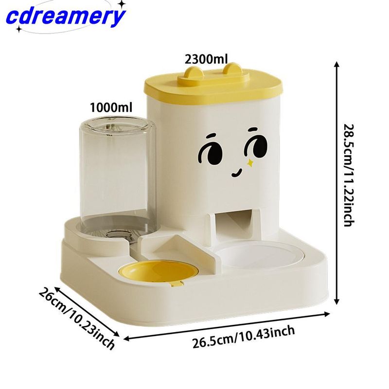 2-in-1 automatische voerbak voor honden en katten, grote waterdispenser, voerbak, huisdierbenodigdheden voor honden en katten_voghion.com