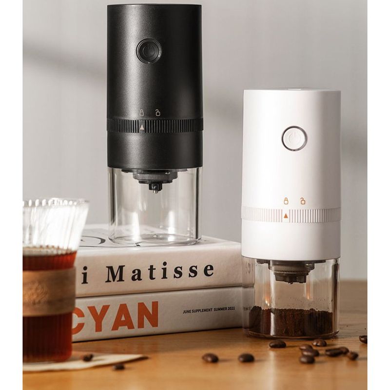 Elektrische tragbare Maschine Haushalt Kleine Hand Selbstmahlende italienische Kaffee Automatische Bohnenmühle_voghion.com