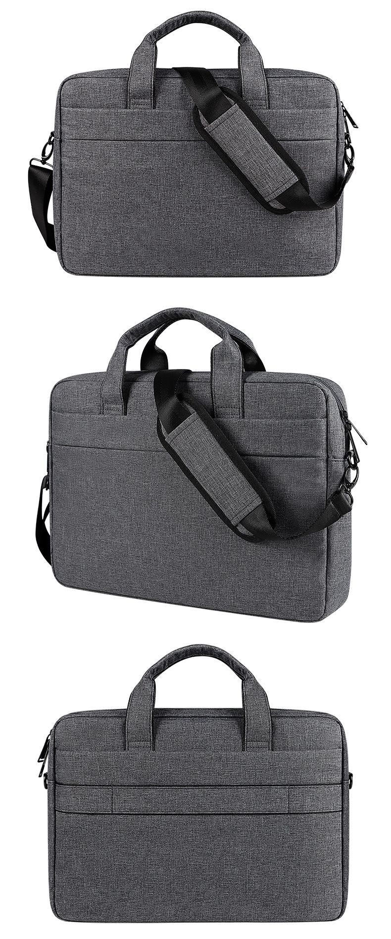 Bolso para computadora portátil de un solo hombro, maletín impermeable de 131415,6 pulgadas, para hombres y mujeres, se puede imprimir el logotipo_voghion.com