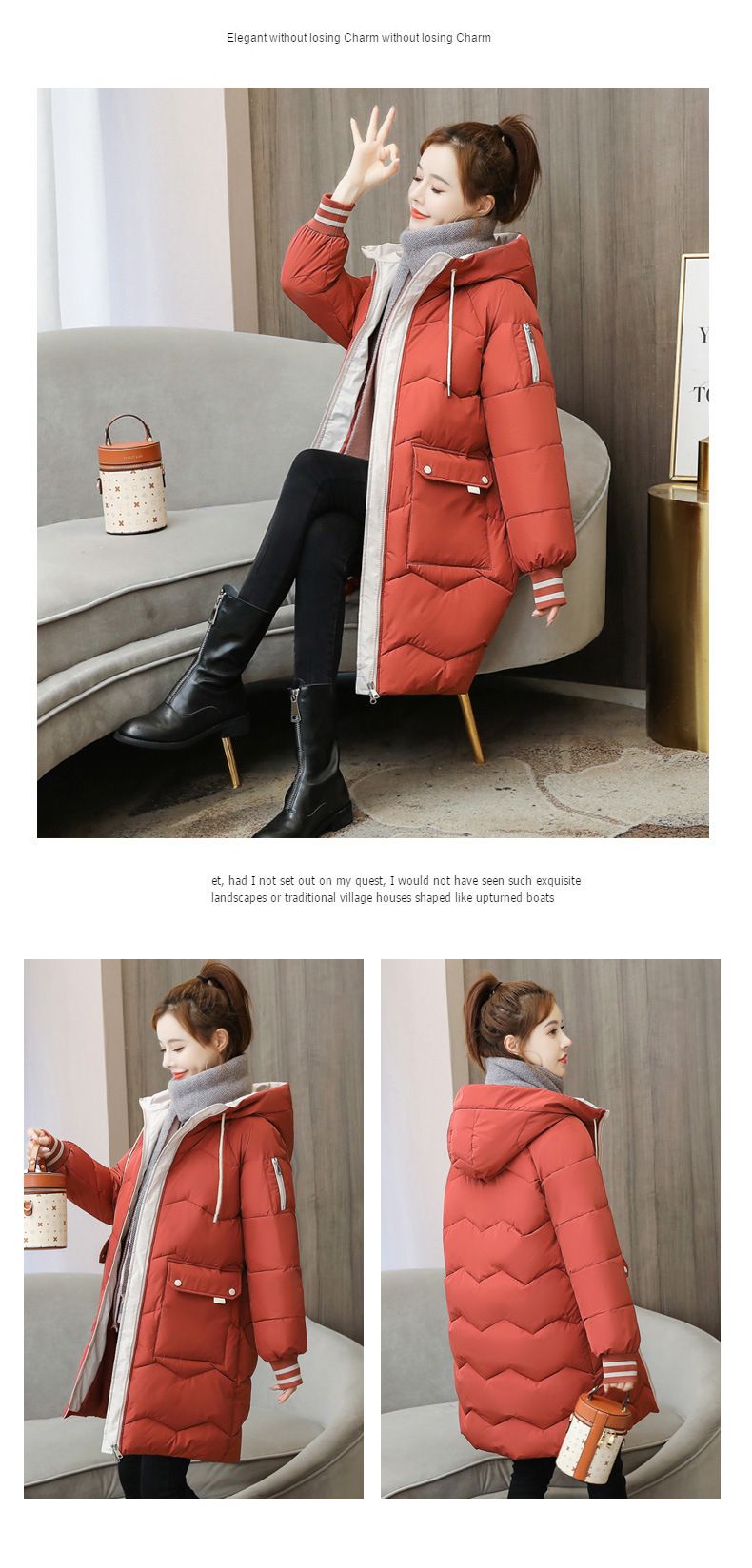 Women's Clothing Long Puffer Coat – Oversized Winter Jacket With Hood, Warm & Stylish_voghion.com
